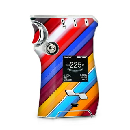 Low Coercivity Mag Stripe - Skin Decal for Smok Mag + TFV12 Prince tank Vape / Color Stripes Pattern