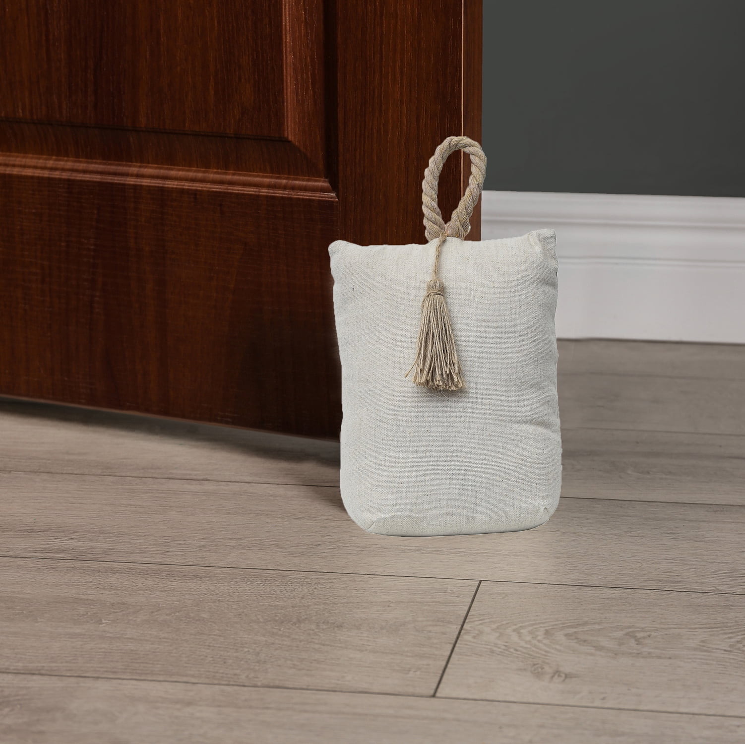 Cotton Weighted Bag Door Stop 2.3 lbs Natural