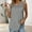 Grey, variant on TIANZEN Women's Fashion Basic Round Neck Sleeveless T Shirt With Lace Cut Out Design For Casual Everyday Wear All Season Women Loose Tops Summer Polyester Long Sleeve Cheer Long Sleeve Shirt