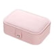 thumbnail image 1 of Billuyoard Caja de almacenamiento de joyas para mujer, portátil, de Color sólido, ajustable, de doble capa, pendiente, tobillera, collar, Almacenamiento y organización del hogar naranja rosa, 1 of 6