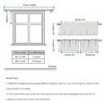 thumbnail image 4 of NICETOWN Blue Linen Valance for Kitchen, Striped Print Farmhouse Rod Pocket Light Filtering Valance Curtains for Cafe Living Room, 42"x18", 1 Panel, 4 of 8