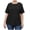 Black, variant on IROINNID Plus Size Tops For Women Summer Going Out Loose Casual Short Sleeve Round Neck Top Spring