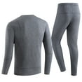 thumbnail image 5 of Dreluolixuan Mens Thermal Underwear Set Soft Long Johns Hunting Gear Base Layer Winter Cold Weather Camping Top and Bottom Sets, 5 of 8