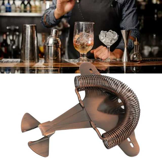 Sky Fish Hawthorne Colador de Cóctel de Acero Inoxidable de 4 Puntas con Resorte de 100 Hilos Filtración Eficaz para Bartending y Mixología ANGGREK Otros