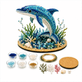 thumbnail image 2 of 3D Beaded Sea Animal Sculpture Kit, Ocean-Themed Wire and Pearl Bead Craft Set with Shell and Coral Details, Handmade Underwater Display Project for Adults, 2 of 7