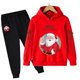 thumbnail image 1 of Christmas Boys and girls Santa Claus long sleeve cartoon sports casual hoodie set multi-color fashion printed hoodie set, 1 of 4