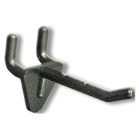 

Azar Displays Black Plastic Hook 2 inch 50/Pack 800072-BLK