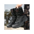 thumbnail image 6 of Harsuny Men's Military Tactical Work Boots Lace-Up Motorcycle Combat Boots Black 6, 6 of 6