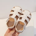 thumbnail image 6 of Girl Shoes Casual Sandals Girls Girls Sandals For Toddlers And Kids Soft Comfortable Beach Shoes With Hook And Loop Closure Sole Casual Outdoor Play Walking Summer Footwear For Baby To 8 Years, 6 of 9