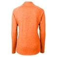 thumbnail image 3 of Women's Cutter & Buck Heather Orange Syracuse Orange Vault Adapt Eco Knit Heather Recycled Full-Zip Jacket, 3 of 3
