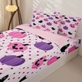 thumbnail image 3 of Homewish Coquette Pumpkin Ghost Zipper Full Size Comforter Sets with Fitted Sheet and 2 Pillowcases for Teens, Cute Halloween Polka Dot Zipper Bedding Set, Pink Reversible, 4pcs, 3 of 6