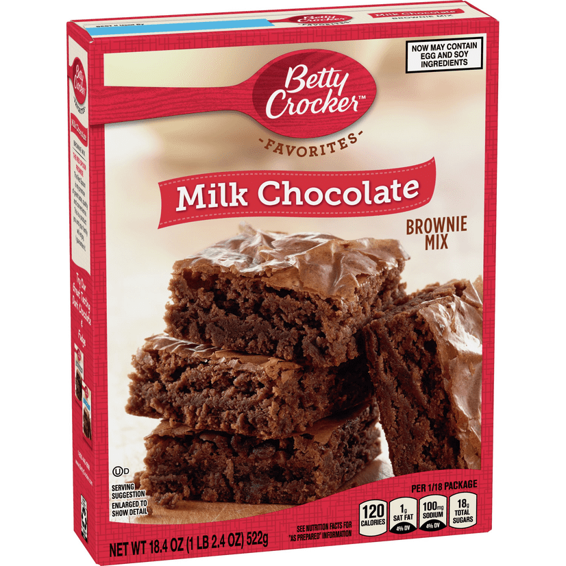 Betty Crocker Milk Chocolate Brownie Mix Family Size, 18.4 oz Walmart