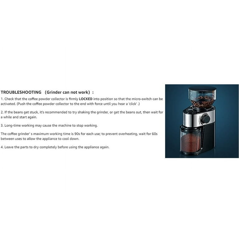 Electric Burr Coffee Grinder, FOHERE Coffee Bean Grinder with 18 Precise  Grind Settings, 2-14 Cup for Drip, Percolator, French Press, Espresso and  Turkish Electric Coffee Makers, Black