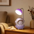 thumbnail image 4 of Cute Astronaut Cats Desk Lamp with Pen Container, USB Rechargeable, Flexible Gooseneck, Decorative Table Light for Workspace, Bedroom, Office, 4 of 5