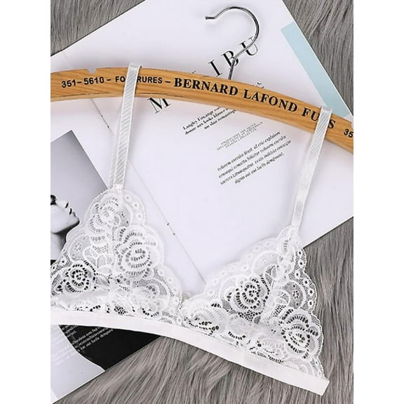 Women's Lace Sexy Bra Top Wire-Free Bralette Underwear