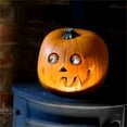 thumbnail image 4 of Halloween Pumpkin Decorations Resin Artificial Pumpkin Statue With Halloween Table Decor Novelty Pumpkin Decorations For Outdoor Porch Yard Halloween Decorations, 4 of 6