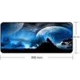 thumbnail image 4 of Qisan Large Gaming Mouse Pad Extended Size Mousepad for Computer Desktop PC Laptop 31.5"x11.8"x0.15" Keyboard Pad Desk Pad with Anti-Slip Rubber Base Large Desk Mat for Keyboard and Mouse-Wolf & Moon, 4 of 4