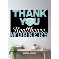 thumbnail image 2 of Thank You Healthcare Workers Poster Wall Art, Modern Wall Decor, 12x18 UNFRAMED, 2 of 3