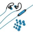 thumbnail image 2 of JLab Audio Fit 2.0 Bluetooth Wireless Sport Earbuds - Black / Blue - Titanium 10mm Drivers 6 Hour Battery Life Bluetooth 4.1 IP55 Sweat Proof Rating Extra Gel Tips Flexible Memory Wire, 2 of 6
