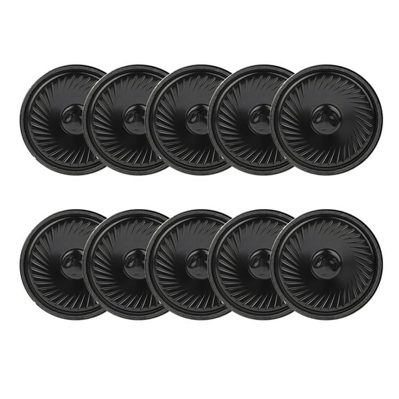 10 piezas de 50 x 7,6 mm, 8 Ω, 0,5 W, bocina redonda, piezas de reparación de altavoces de audio