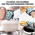 thumbnail image 3 of Black tuna fish Oven Mitts Heat Resistant - Soft Lining Silicone Mini Oven Mitts with HangingLoop, Kitchen Oven Gloves Heat Resistant 500℉ for Cooking Baking Microwave, 3 of 7