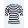 thumbnail image 6 of Free Assembly Women's and Women's Plus Crewneck Tee with Puff Sleeves, XS-4X, 6 of 6