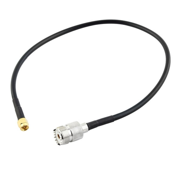 Gold Tone Plated SMA Male to UHF Female Jack Pigtail Cable 40CM