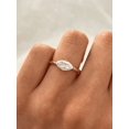 thumbnail image 2 of Marquise Cut Brilliant Plated Yellow Gold Ring 2 CT East To West Set Engagement Diamond Ring, 2 of 4