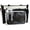 black, variant on Lace Decor Clear Display Crossbody Bag Nylon Tote Shoulder Bag with Bow Keychain