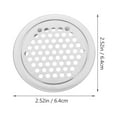 thumbnail image 2 of Raindrops 12Pcs Circular Stainless Steel Ventilation Grille for Cabinet and Furniture 6.4X6.4X0.4In, 2 of 7