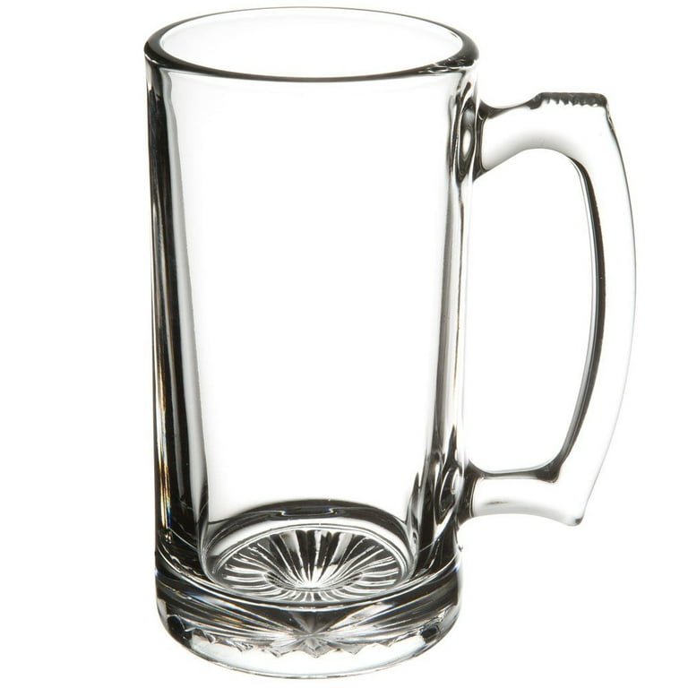 Glass Mugs With Handle 26oz, Large Beer Glasses For Freezer, Beer Cups  Drinking Glasses, Set of 4