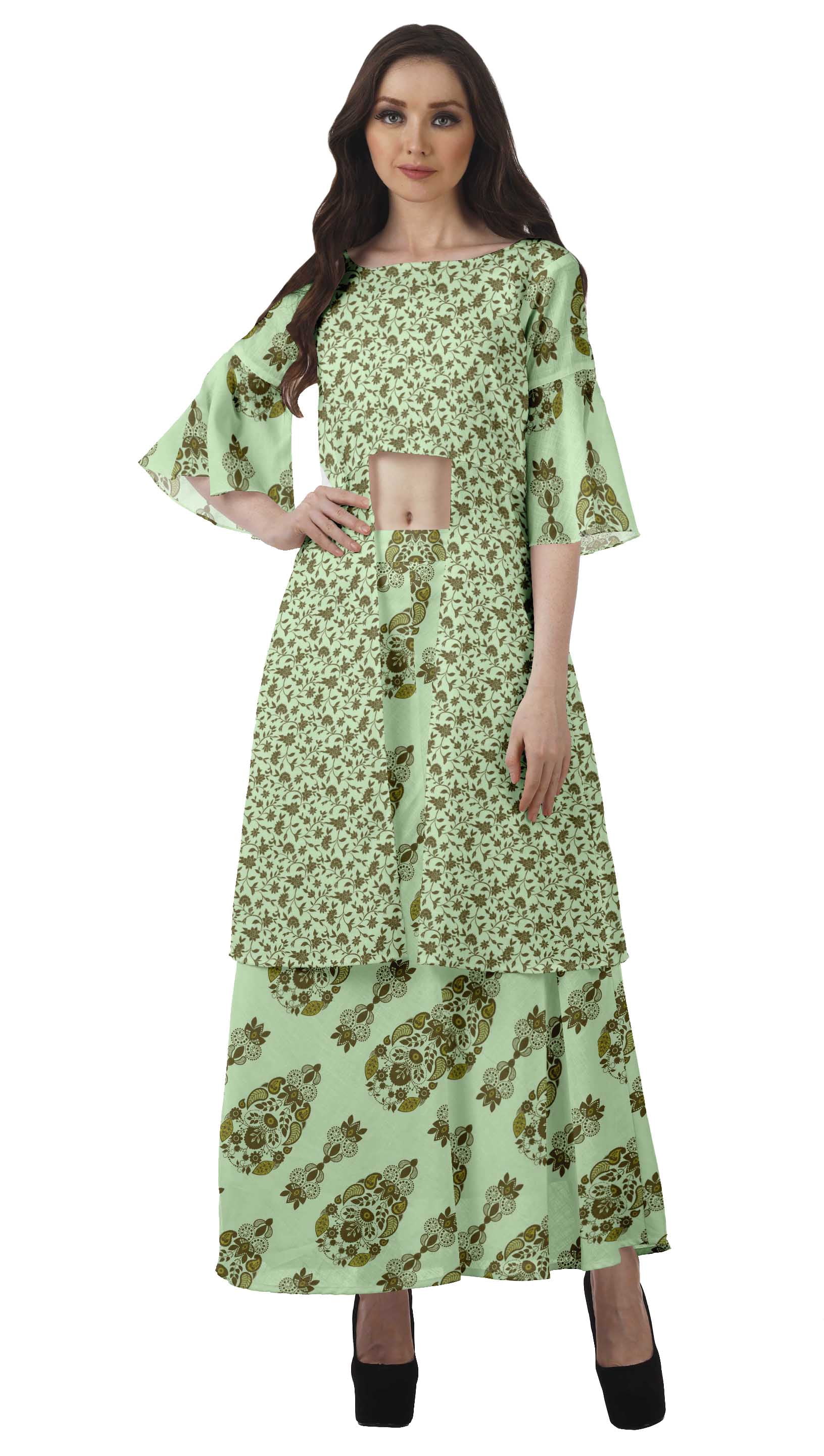 kurti style crop top