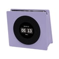 thumbnail image 3 of Altavoz Bluetooth con pantalla y sonido estéreo, reloj y letra, compacto, regalo de cumpleaños mini Púrpura, 3 of 9