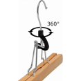 thumbnail image 2 of 12 X Trouser Rack | Wooden Trouser Tree | Clip-on Hanger Trouser Rack, 2 of 5