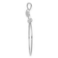 thumbnail image 5 of Auriga Fine Jewelry 14K White Gold Heart Charm Holder for Women, 5 of 5