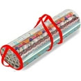 thumbnail image 4 of WMGHA Wrapping Paper Storage Container - Clear Wrapping Paper Holder Fits Up To 14 Rolls of 40" - Tear Proof Gift Wrapping Organizer Storage - Christmas Storage Bag for Easy Carrying, 4 of 9