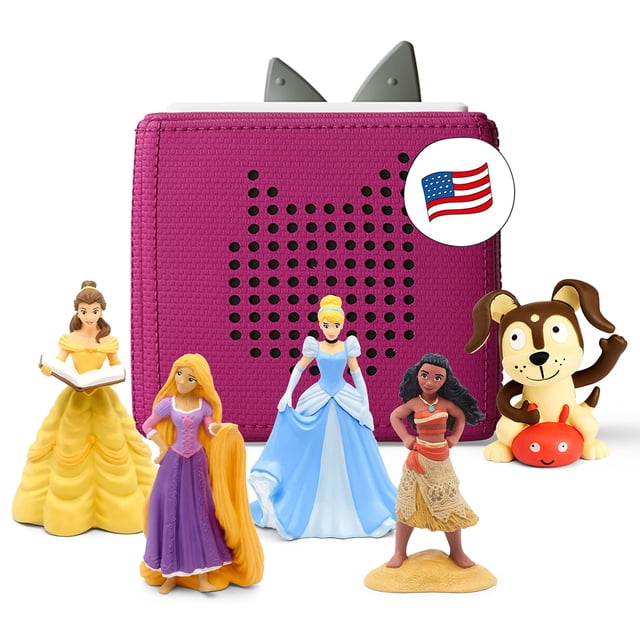 Set de inicio de reproductor de audio Toniebox con Cinderella, Belle y Moana