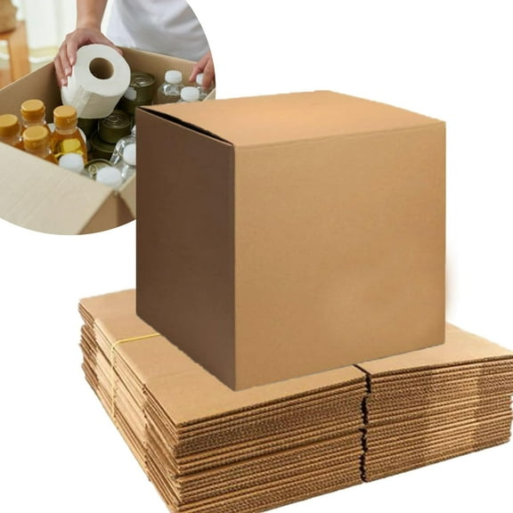 20x20x20 Large Moving & Shipping Boxes, Extra Strength, Heavy-Duty Corrugated Cardboard Boxes for Packing, Storage, Shipping (5)