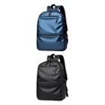 thumbnail image 1 of Mochila Impermeable Hugo Negro y Azul 2 Piezas, 1 of 10