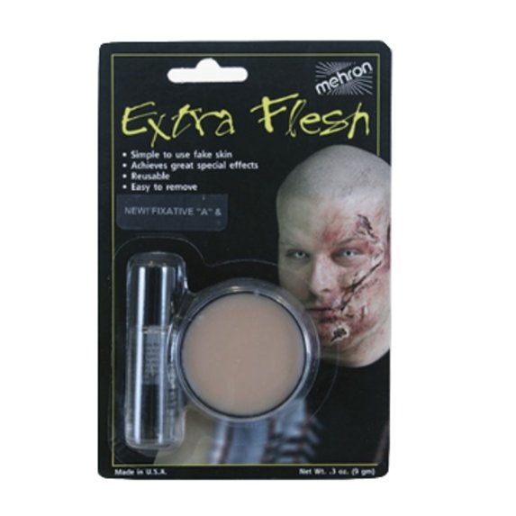 Extra Flesh with Fixative A Mehron Fake Skin Thetre Makeup Halloween Stage