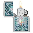 thumbnail image 3 of Zippo 48592 Lotus Flower High Polish Chrome Windproof Lighter, 3 of 6
