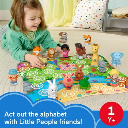 Fisher-Price Little People Alphabet Fun, Playmat and 26 Figures for Toddlers & Kids