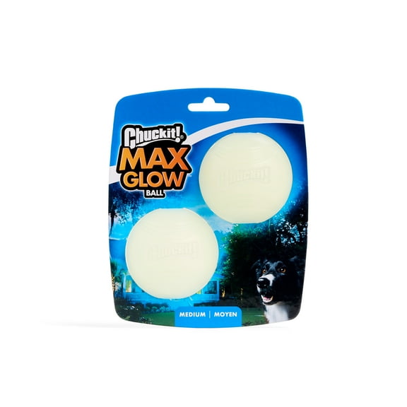 Chuckit! Max Glow Ball Bright Playtime at Night