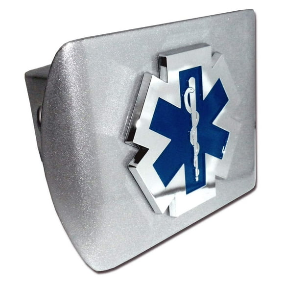 Elektroplate EMS Housse d'Attelage en Chrome Brossé Tout Métal pour Camions et SUV / Compatible avec Récepteurs d'Attelage de Remorque Standard 2 Pouces / Résistant aux Intempéries Premium