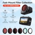 thumbnail image 4 of ND Filter Set for DJI Osmo Nano, Fast-Mount ND8 ND16 ND32 ND64 CPL UV Lens Filters, Multi-Coated Optical Glass Camera Filter Kit, 4 of 19