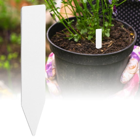 Octpeak 100 pcs Plant Label, Garden Marker Plastic Plant Seed Name Stake Flower Tag Planter Tools
