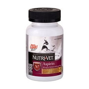 Nutri-Vet Asprin Chewables for Large Dogs | Relieves Pain and Inflamation | 75 Count