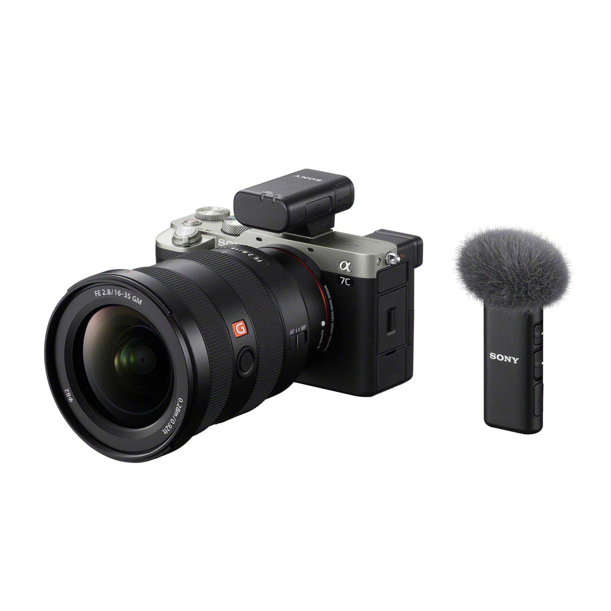 Sony ECM-W2BT Digital Bluetooth Wireless Microphone with ECM-LV1 Lav Mic Bundle