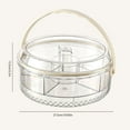 thumbnail image 2 of Large Ice Chilled Serving Tray with Lid Handle & Dip Holder, Fruit Chilled Tray for Parties, 2 of 6