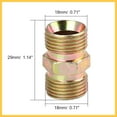 thumbnail image 5 of 2pcs M18 x 1.5mm to M18 x 1.5mm Car Straight Air Pipe Fitting Connector Adapter Auto Replacement Parts, 5 of 5